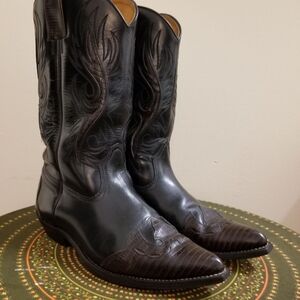 Men's Sancho leather cowboy size 9,  like new